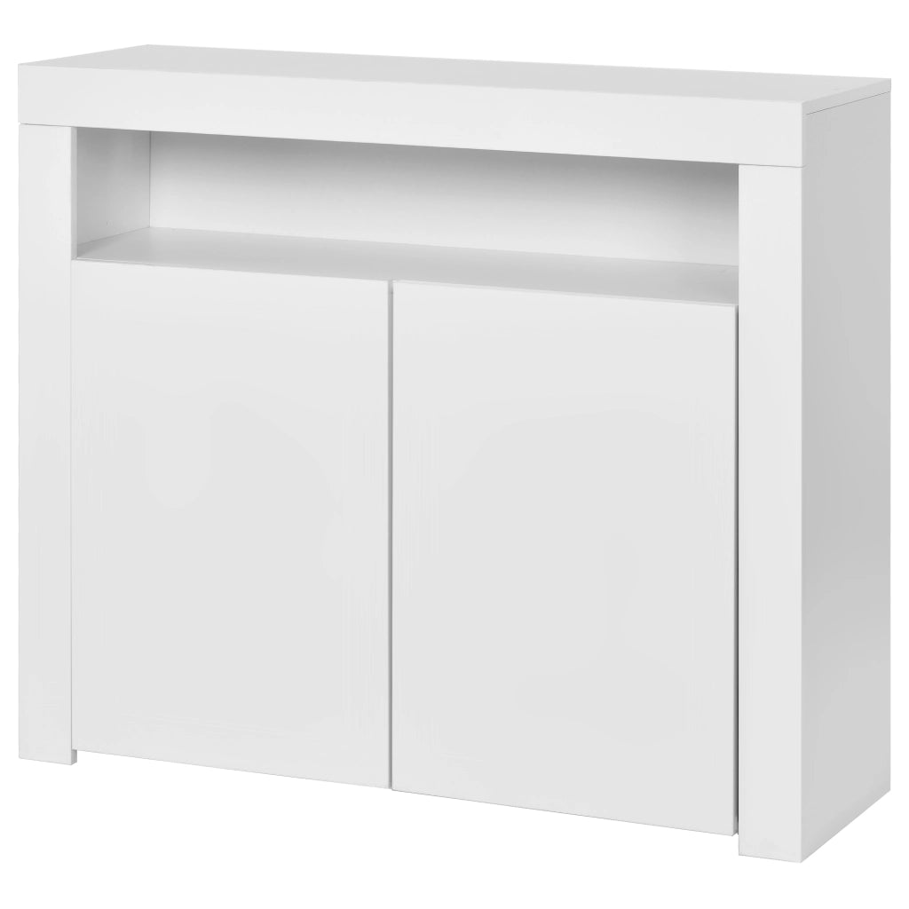 Com¨° Sideboard - Zephmum - Bianco lucido con luce LED