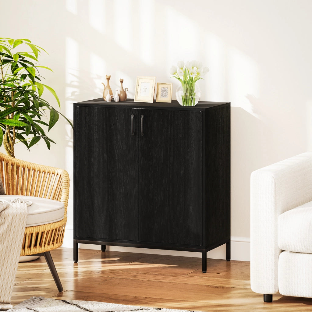 Cassettiera Moderna ¨C Minimal ¨C Nero 80x40x90 cm