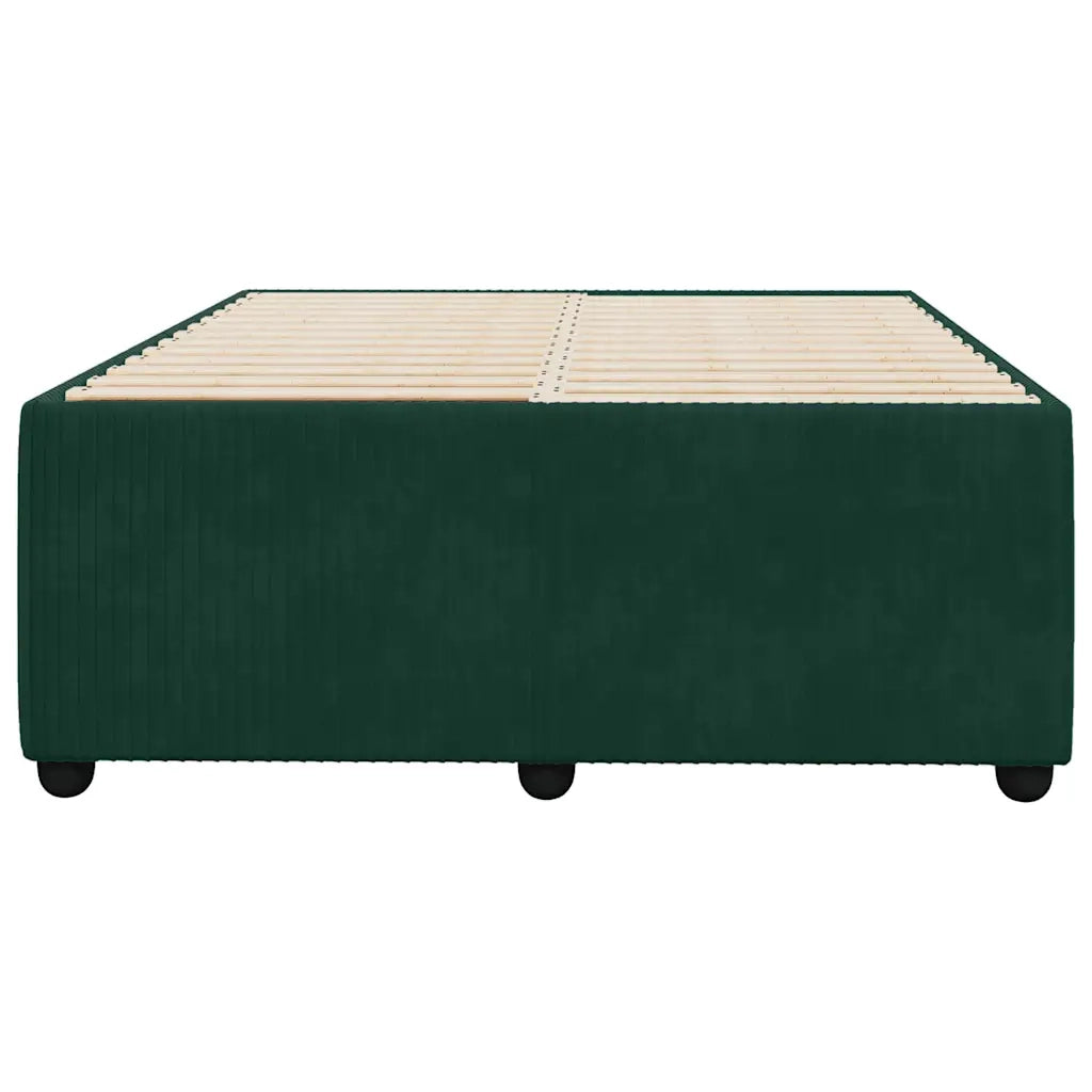 Giroletto senza Materasso Verde Scuro 120x200 cm in Velluto 3285003