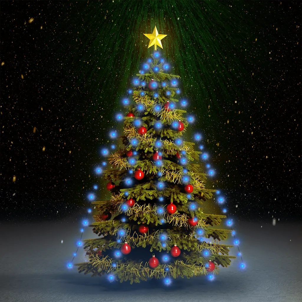 Rete di Luce per Albero di Natale 210 LED Blu 210 cm CFW1731682