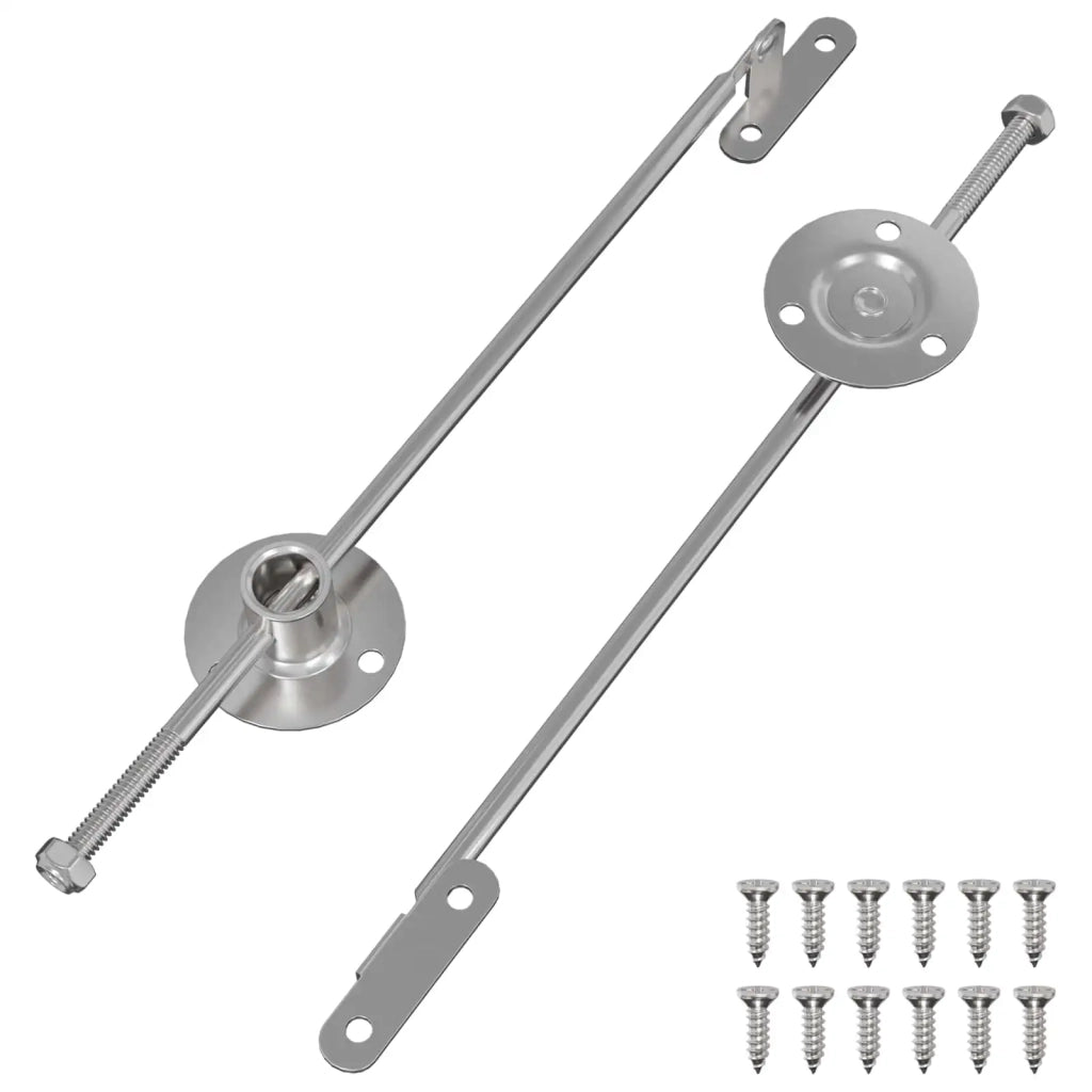 Cerniera a barra di trascinamento 2 pz Argento 190 mm Ferro CFW4966554