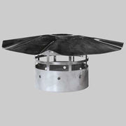 TERMINALE A TETTO INOX  Ø 100     MADE IN ITALY