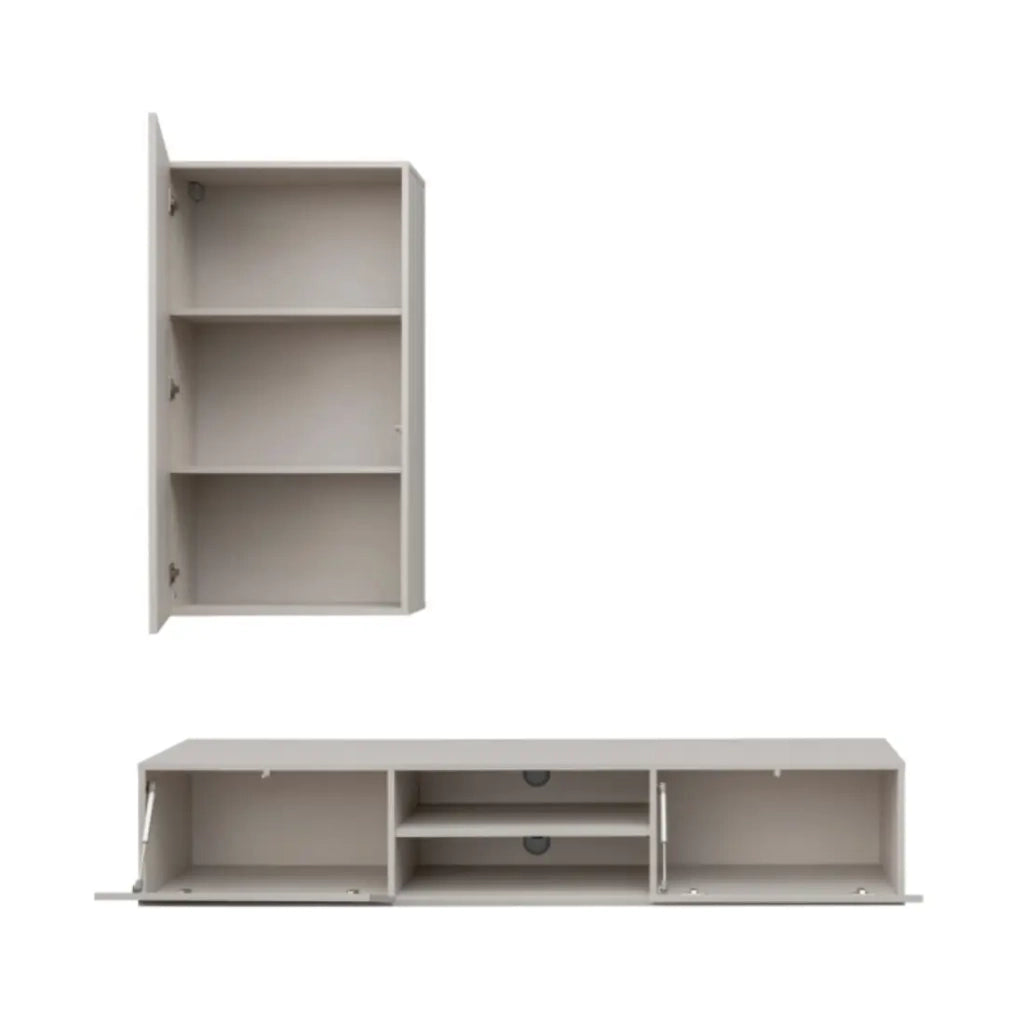 Composizione murale DASH – Mobile TV e modulo a parete – Finitura Cashmere