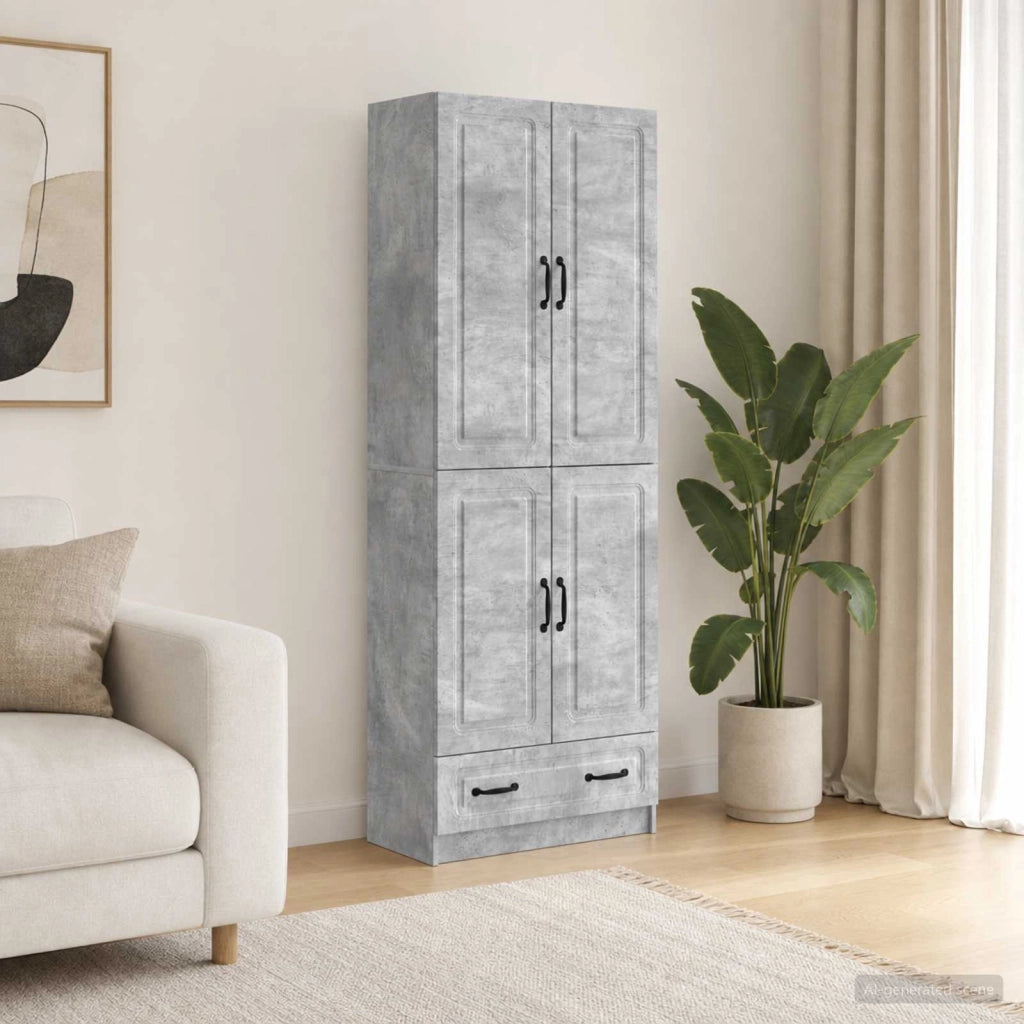 Set di armadi 2 pz Grigio Cemento Legno ingegnerizzato 3416937