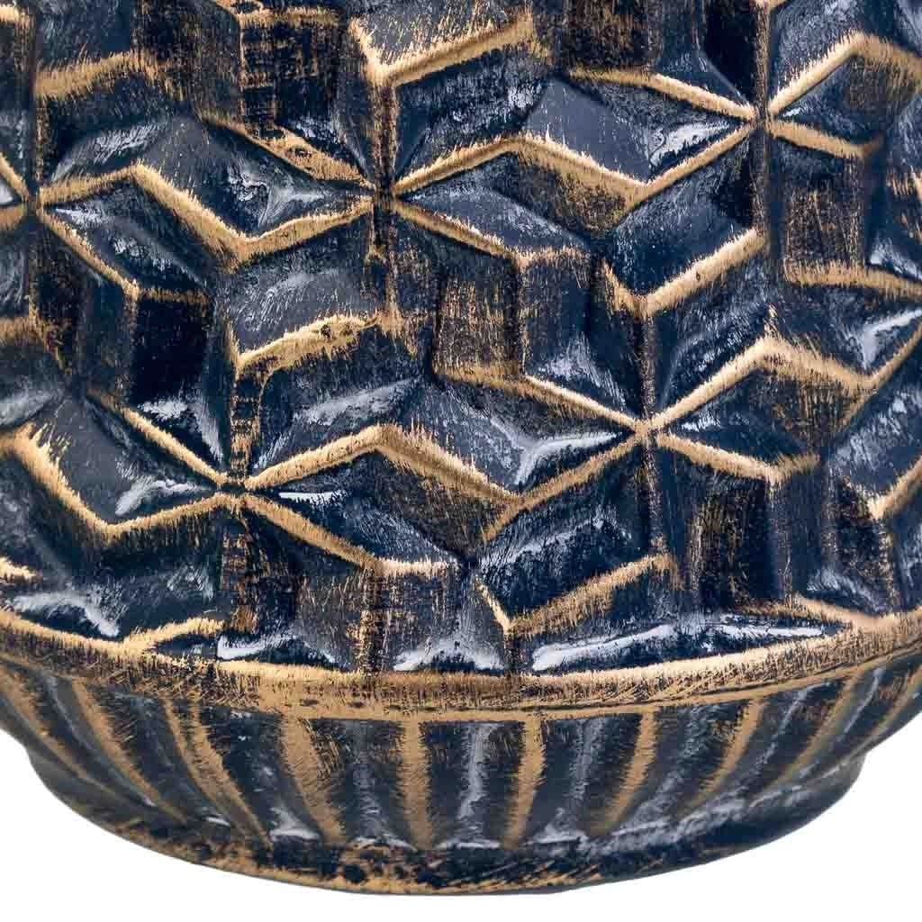 Vaso in ceramica blu, D17x34h cm
