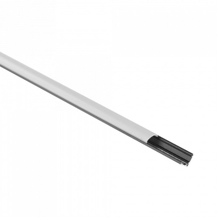 Profilo LED RW02 angolare nero diffusore opaco 2m Ecolight