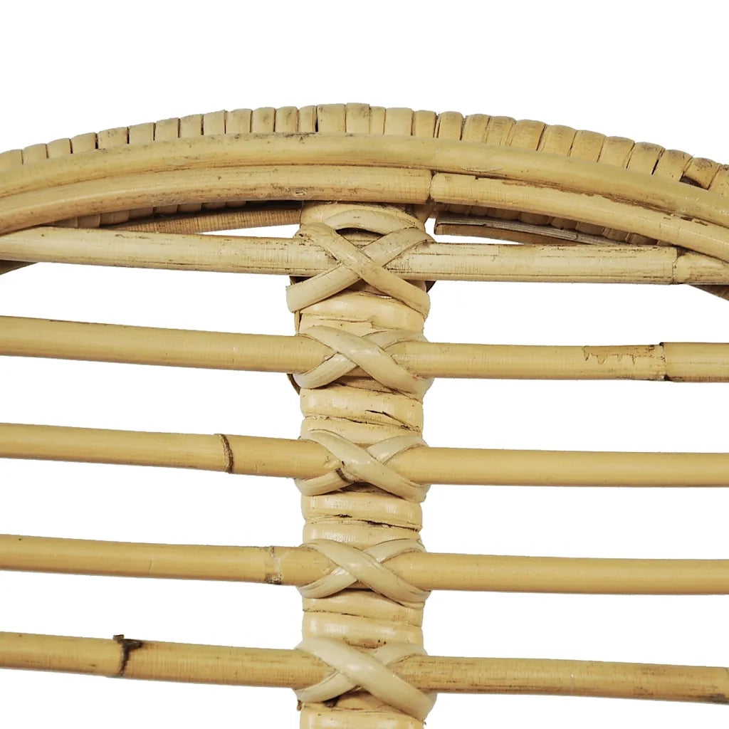 Sedie da Pranzo 2 pz in Rattan Naturale 244569