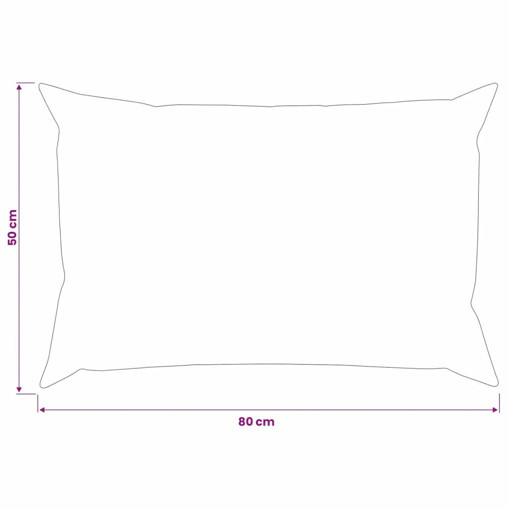 Federa 6 pcs HEERLEN Verde Scuro 50 x 80 cm Velluto 911908