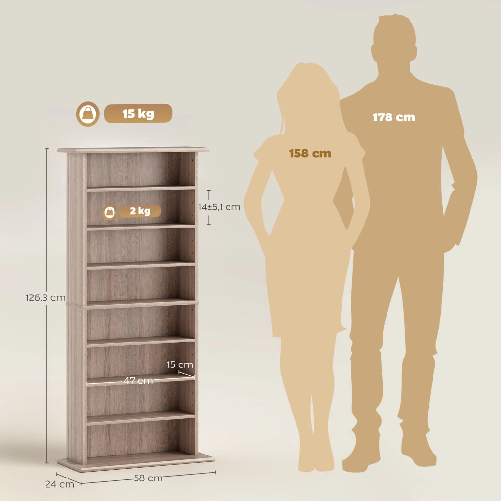 Libreria per CD e DVD ¨C zephmum ¨C Naturale
