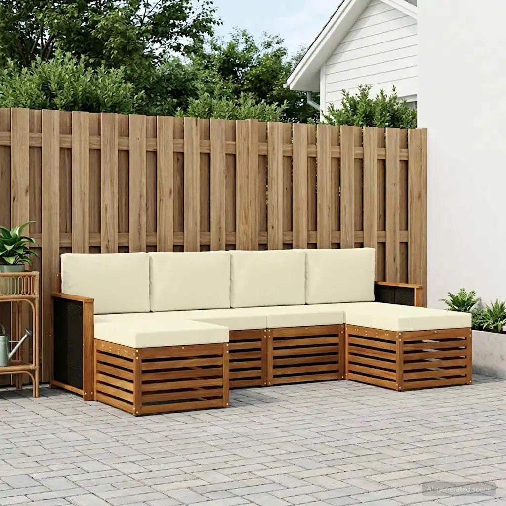 Set divani Legno di Acacia Massello 3384671