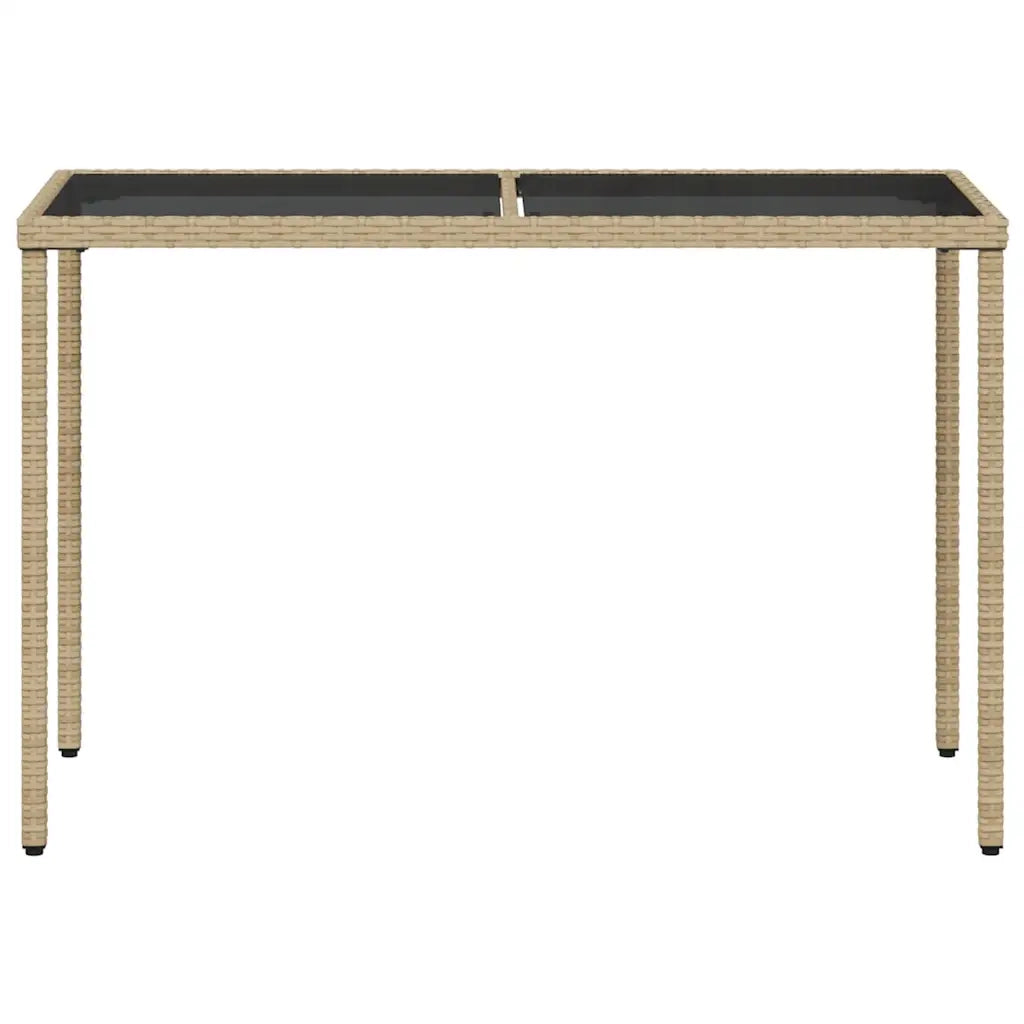 Set Pranzo da Giardino 5 pz con Cuscini Beige Misto Polyrattan 365088