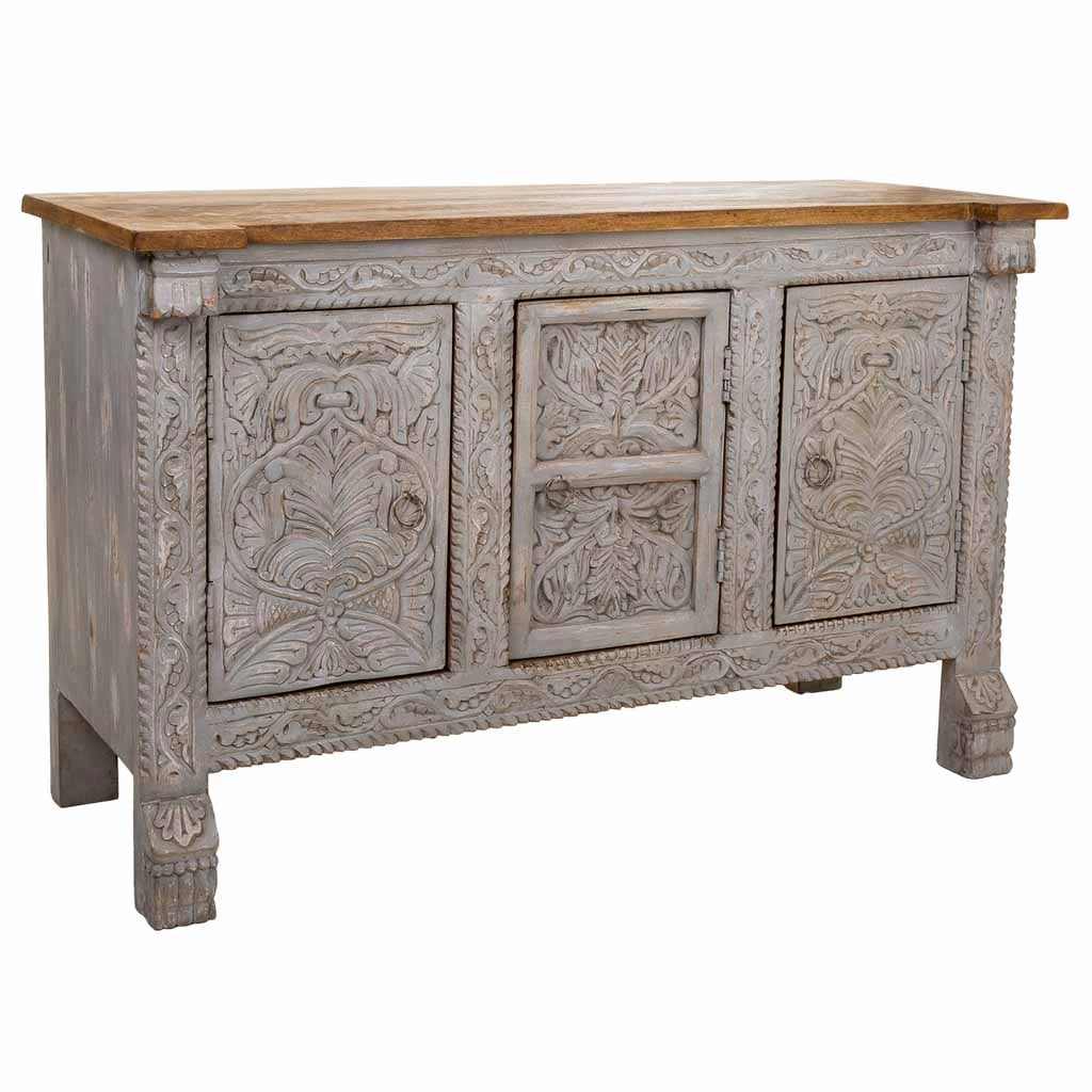 Credenza in legno marrone 124x47x76