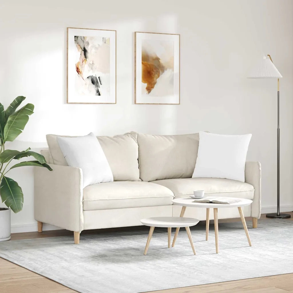 Cuscini da Divano 2 pcs Bianco 50 x 50 cm Tessuto 42013965