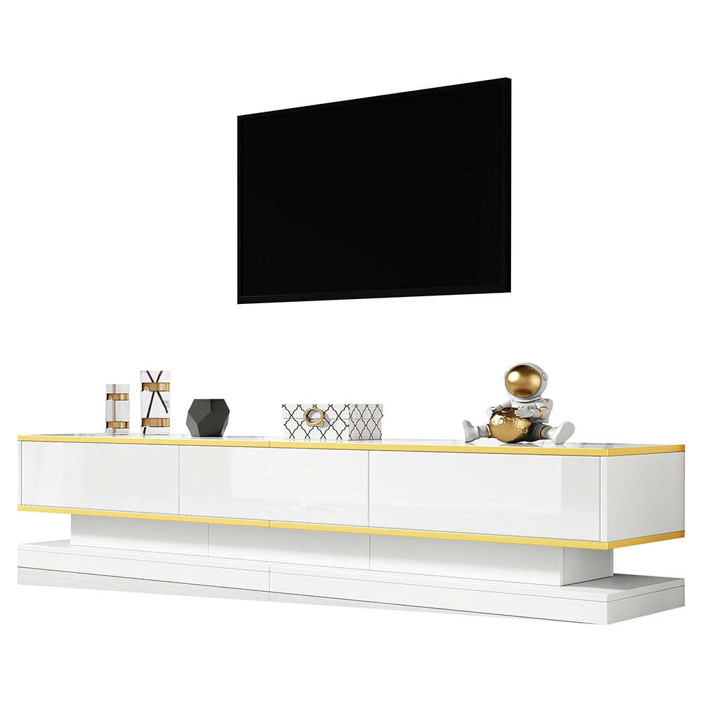 Mobile TV - Xylo - 200x40x40 cm 3 cassetti oro