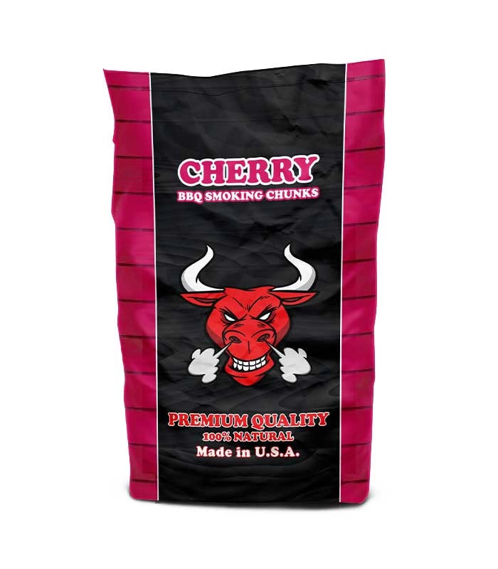 CHUNKS CHERRY per Affumicatori e Barbecue, Ciliegio, Ideale per Maiale, Manzo, Pollo, Agnello, Pesce - 7,07 litri - TORO