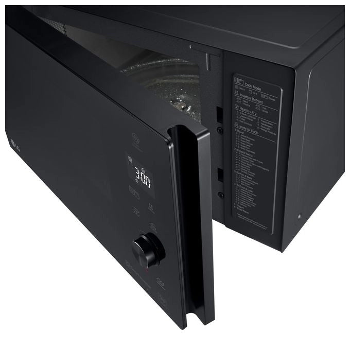 LG MH7265DPS Neochef Forno a Microonde con Grill Tecnologia Smart Inverter Capacita' 32 Litri Potenza 1350 W Funzione Crisp Programmi Automatici Display LED Nero