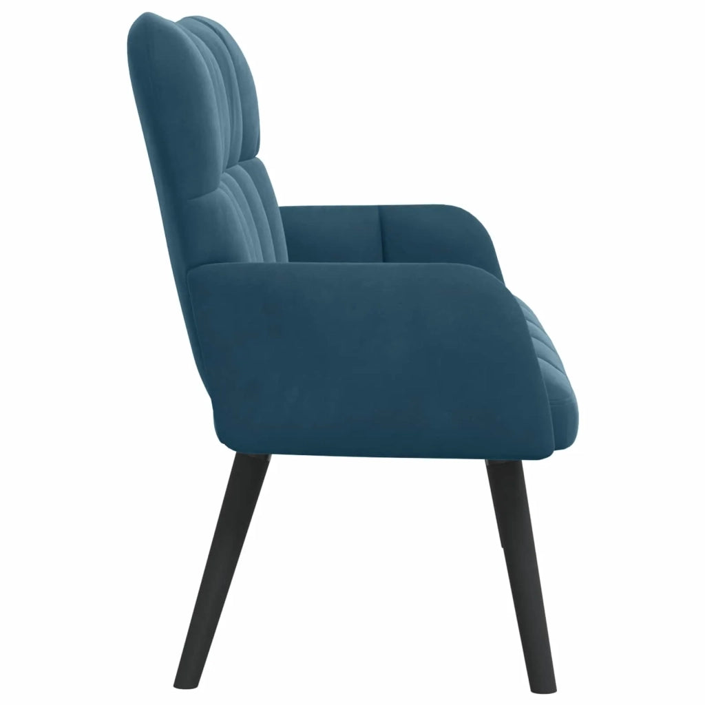 Sofa a Due Posti Blu 115 x 61 x 87 cm Velluto 42028948