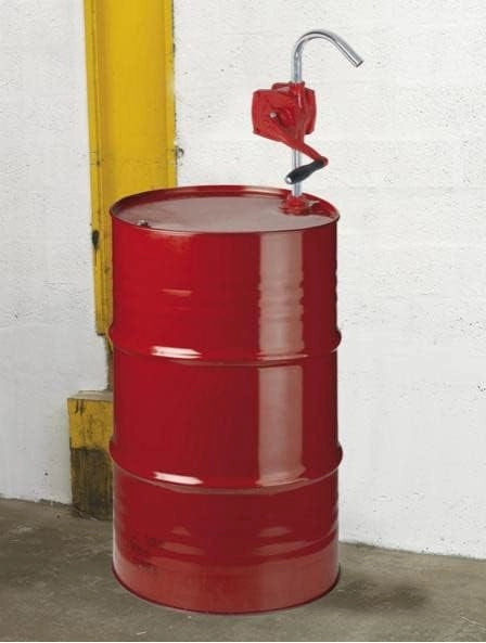Pompa Manuale a Manovella per Travaso da Fusti e Barili – Ideale per Olio, Gasolio, Benzina e Altri Liquidi