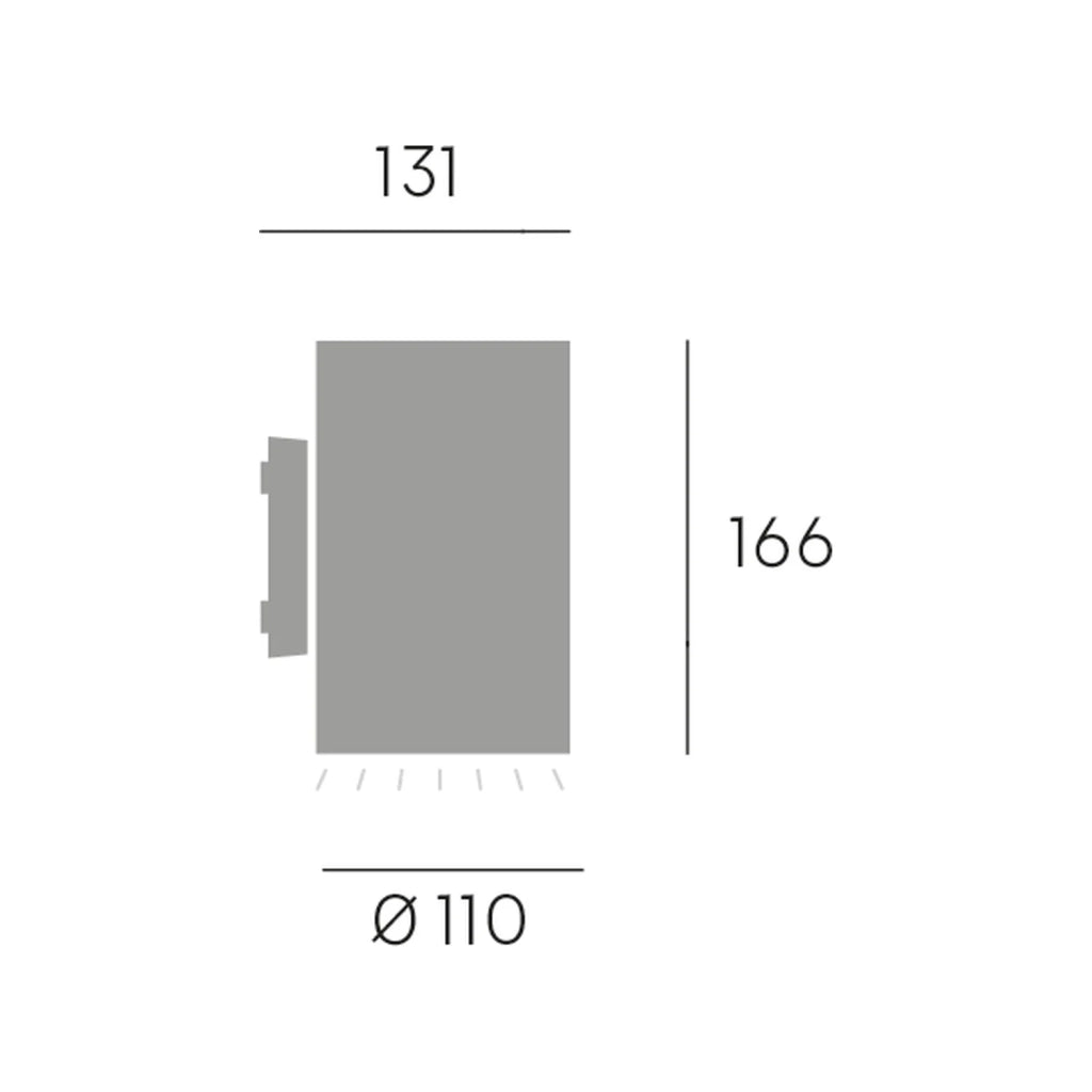 Applique Per Esterno In Alluminio Grigio Led 10 W 885 Lm 3000K Show