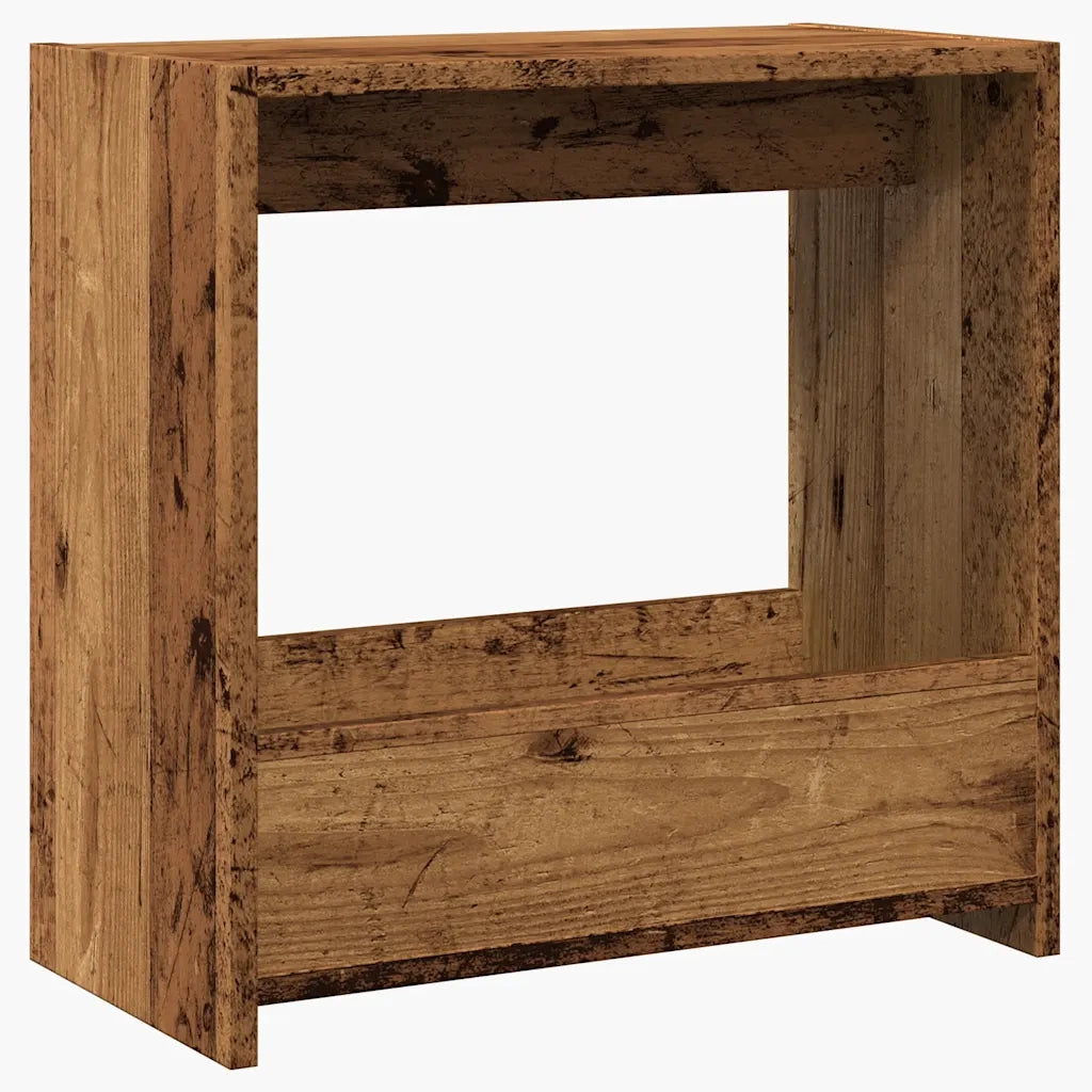 Tavolino-Tavolino da soggiorno-Tavolo Legno Vecchio 50x26x50 cm in Legno Multistrato