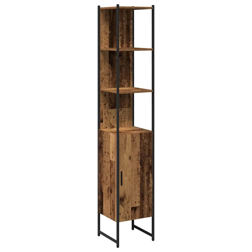 Set di mobili per il bagno con lo scaffale 3 pcs Legno vecchio 3332555