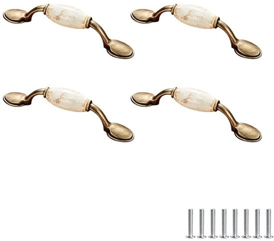 Maniglione Decorativo a Sfera con Disegno Curvo - 76mm