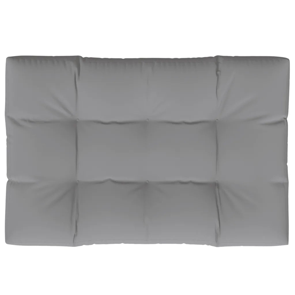 Cuscino per Pallet Grigio 120x80x12 cm in Tessuto 360514
