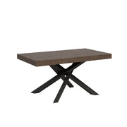 Tavolo allungabile 90x160/264 cm Volta Noce telaio Antracite