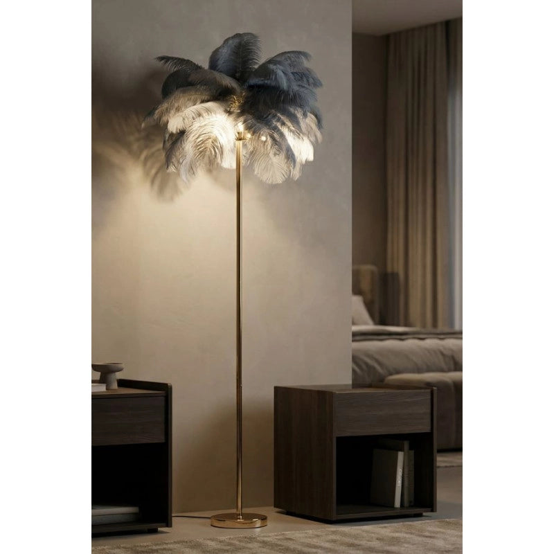 Lampadelle A Da Terra Palm Grigia cm ø 55x160