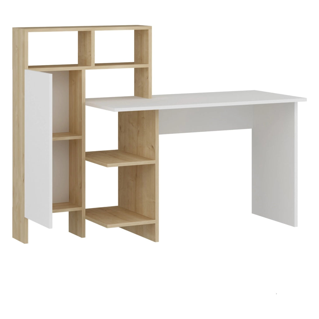 Jato, Scrivania 7 Ripiani, 71x60x74h cm Bianco