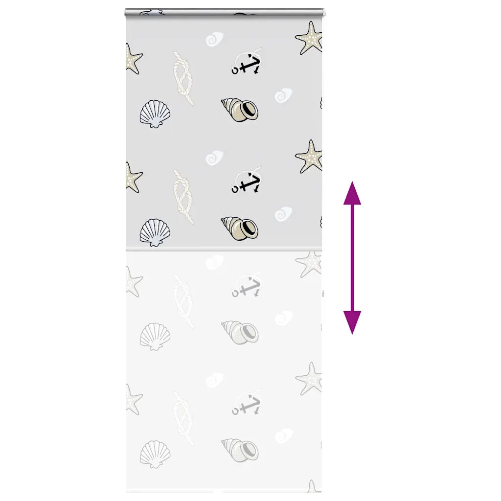 Tenda a Rullo Doccia Cassonetto-Tenda doccia a rullo 110x240 cm Larghezza Tessuto 765243