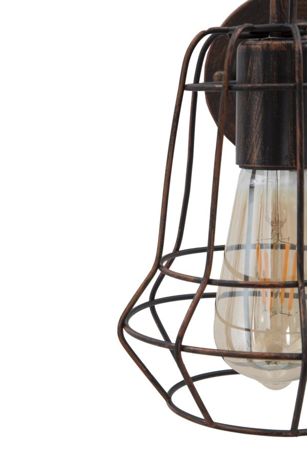 Lampada da Muro Industry 33x15x27,5 cm in Ferro