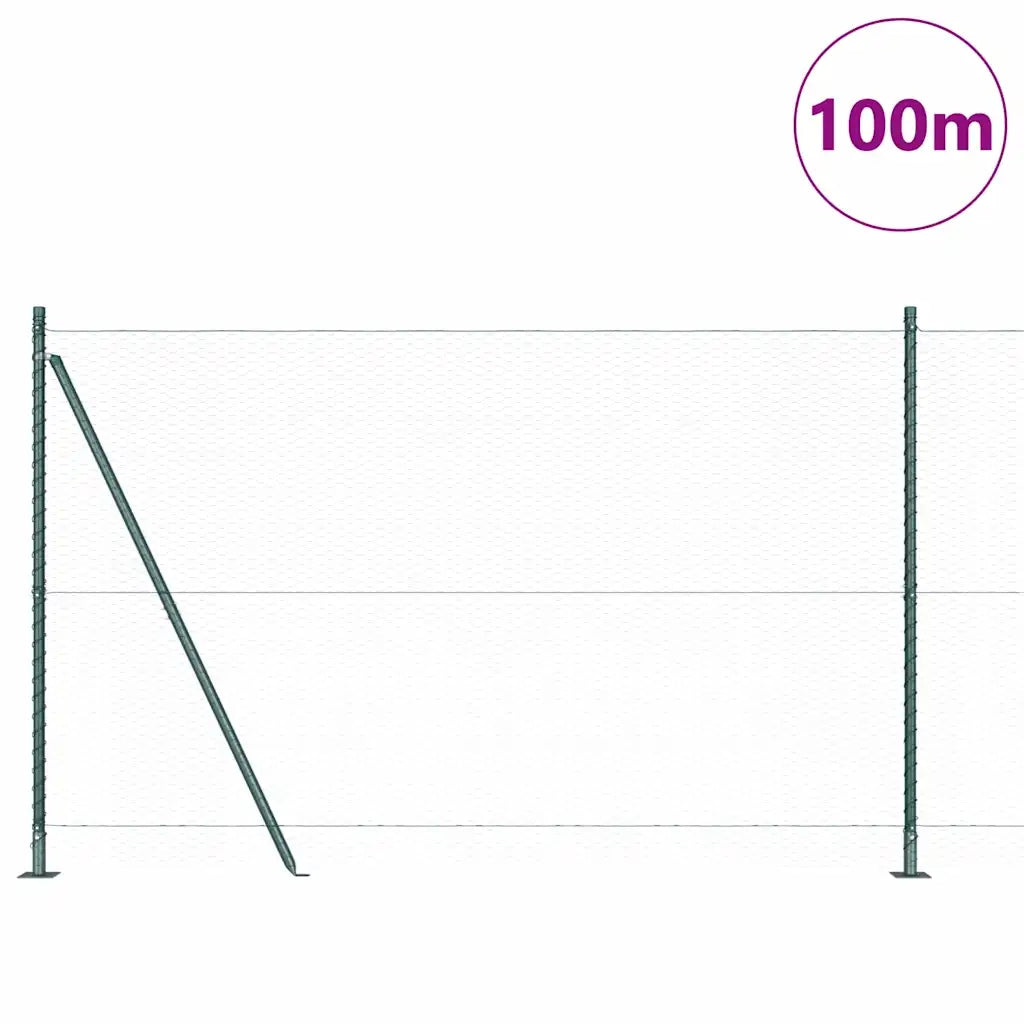 Palo della recinzione Verde 100 x 1,6 m (rete da 25 mm)