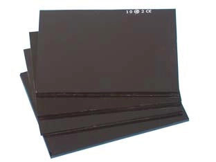 VETRI PER MASCHERE DI PROTEZIONE INATTINICI DIN11- - mm.75x98 - 10 pezzi