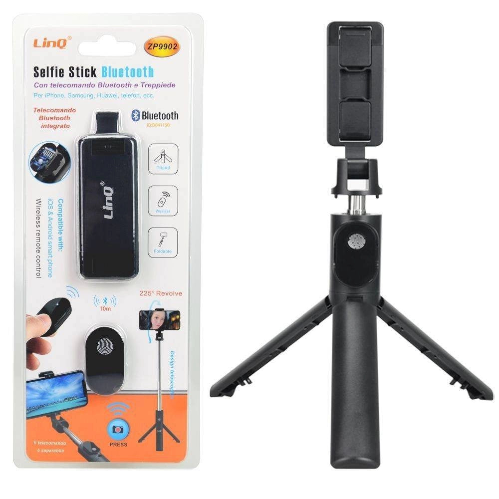 Trade Shop - Asta Supporto Selfie Stick Jack Autoscatto Allungabile Bastone Bluetooth Zp9902 -