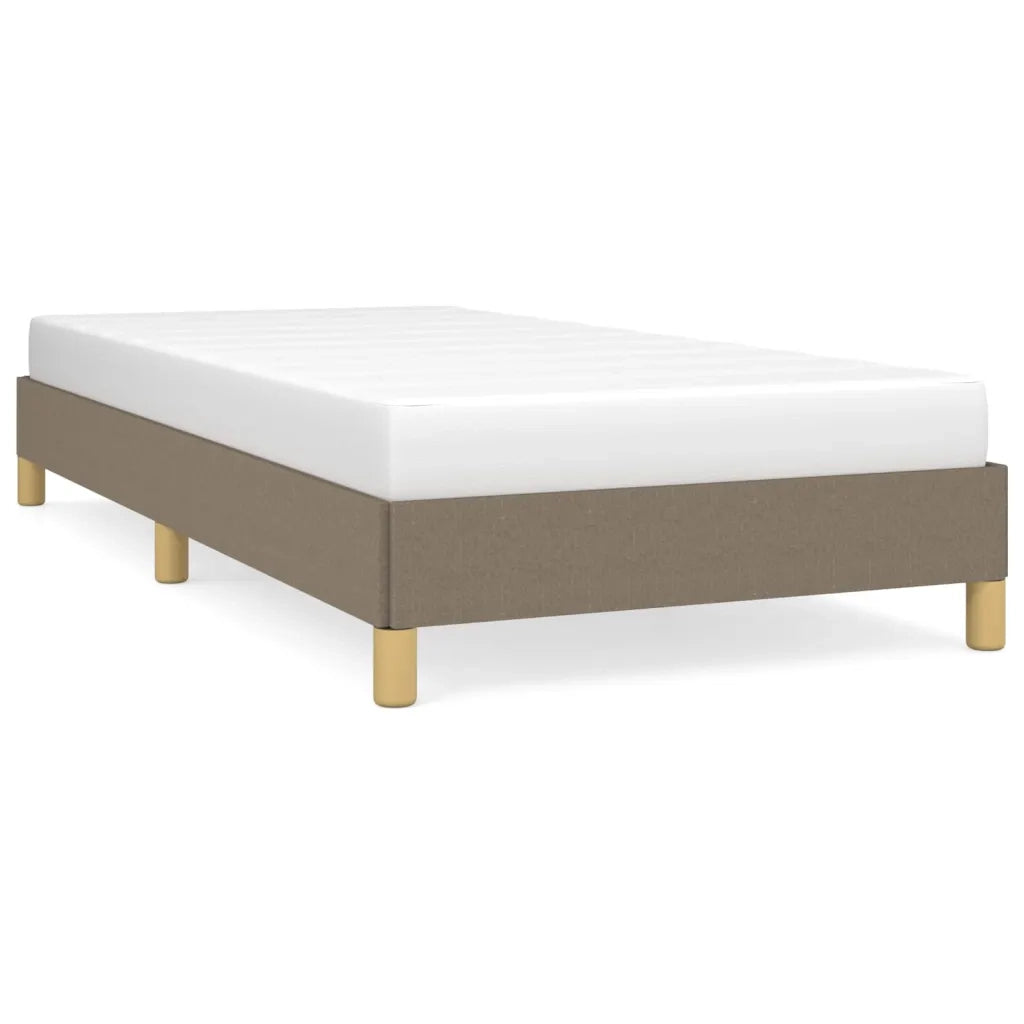 Letto singolo | Letto per adulti | Giroletto senza Materasso Tortora 80x200 cm Tessuto