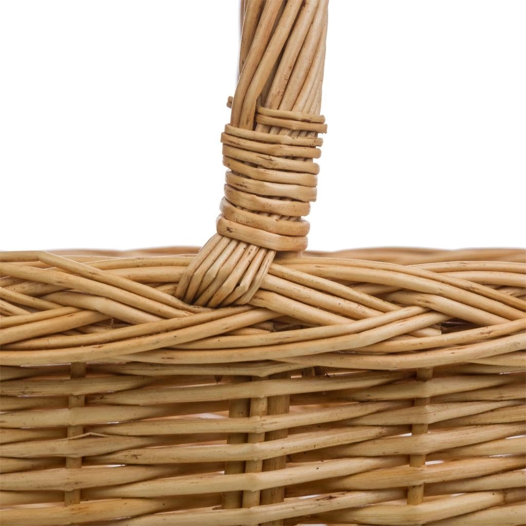 Set di 3 cestini in vimini naturale marrone