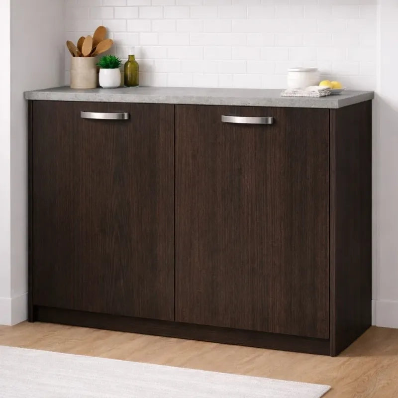 Anta per mobili in Legno nobilitato Compresa di Maniglia 90x40 Wenge