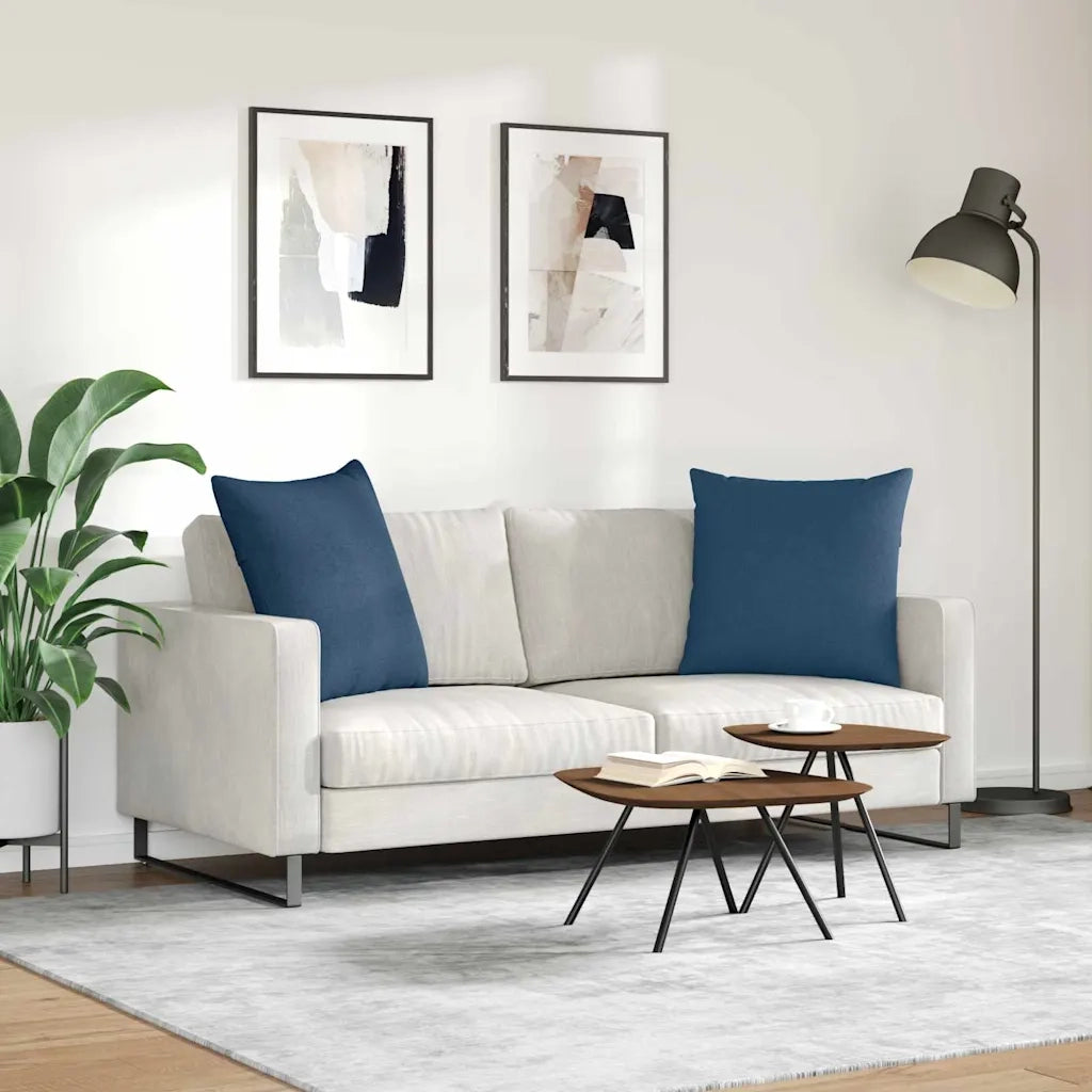 Cuscini da Divano 2 pcs Blu 60 x 60 cm Tessuto 42014005