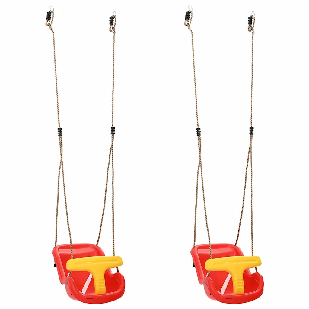 Altalena per bambini 2 pcs Rosso 36 x 43 x 42 cm Plastica 42009964