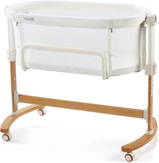 Co-sleeper Beige Creme - inclusivo di Matras - Co Sleeper per lettino con letto a scomparsa