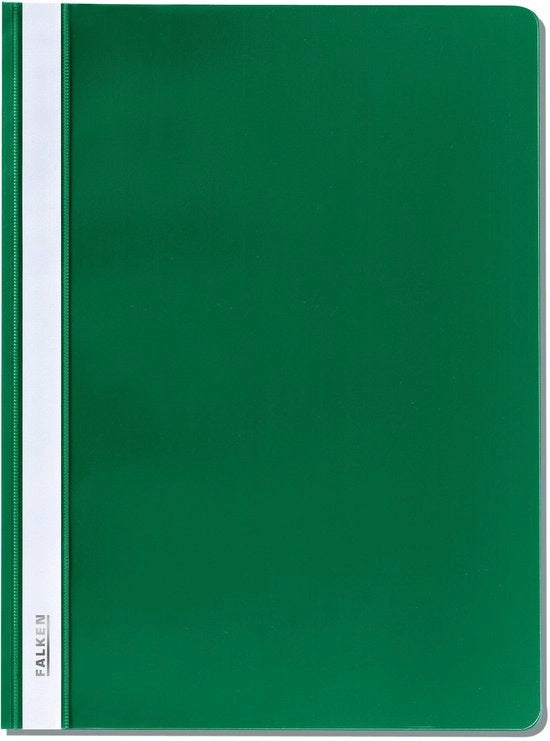 Panno trasparente in plastica PP, A4, colore: verde (1 pezzo)