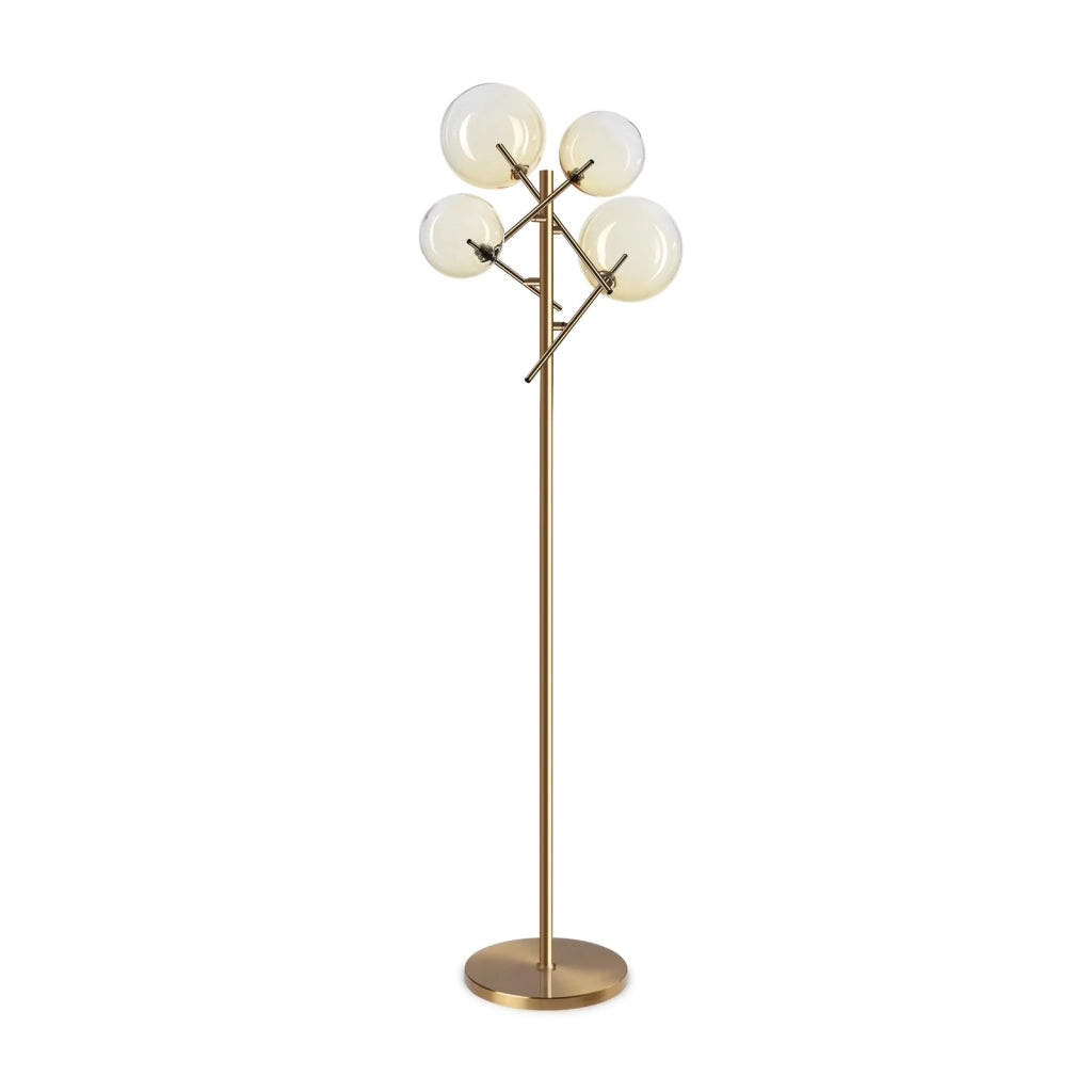 Lampada Da Terra Equinoxe 4 Luci G4 Cromo