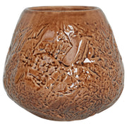Vaso per fiori Marrone Gres Decorazione per interni Pezzo Design moderno Impermeabile