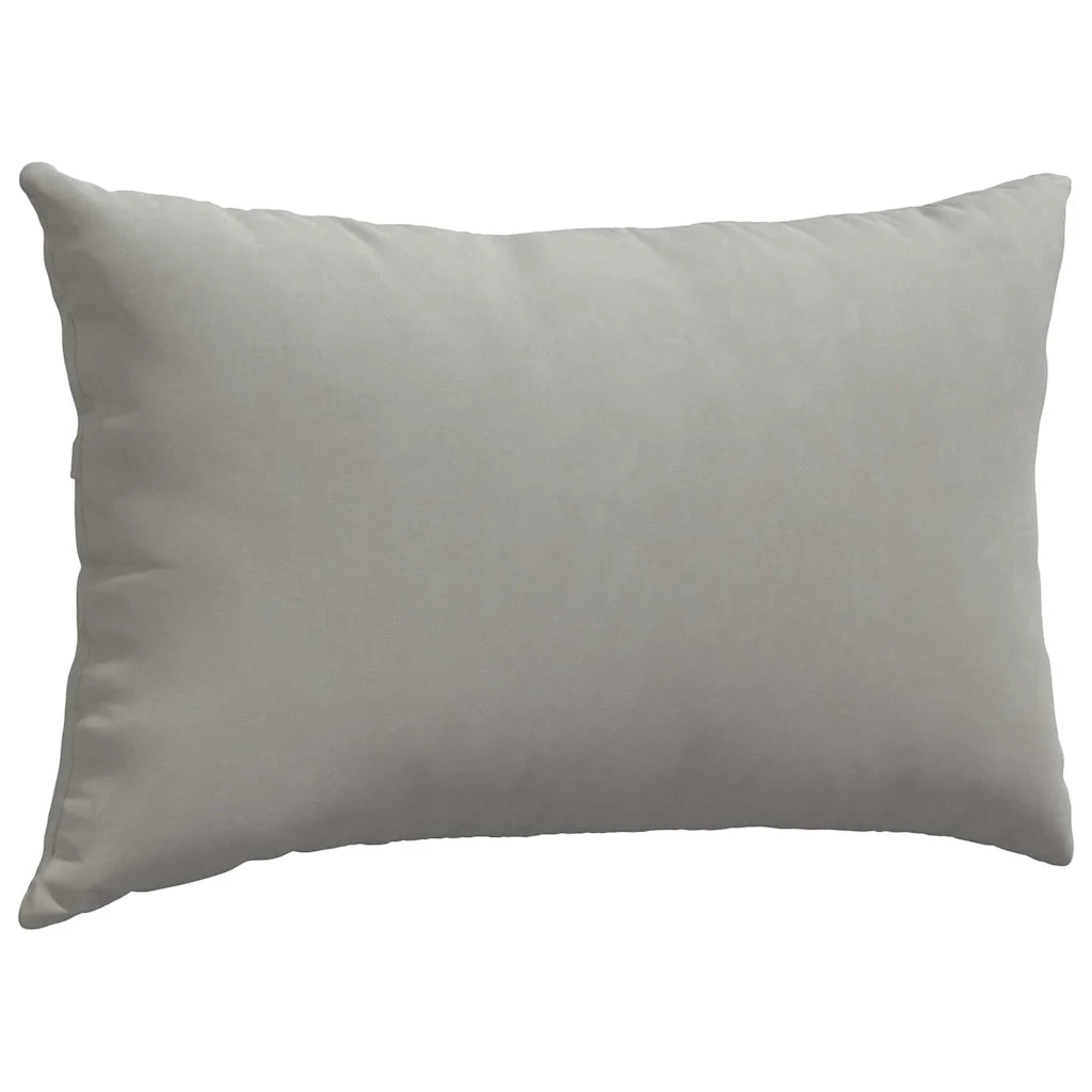 Cuscini da Divano 2 pz-Set di 2 Cuscini per Sofa Grigio chiaro 50 x 30 cm Tessuto 914091