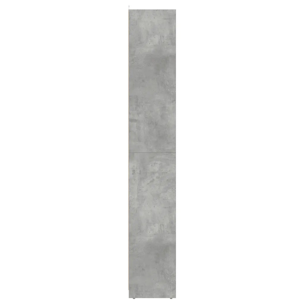 Mobiletto da bagno classico con contenitore 30 x 30 x 183 cm design pulito in legno composito grigio cemento 02_0050732
