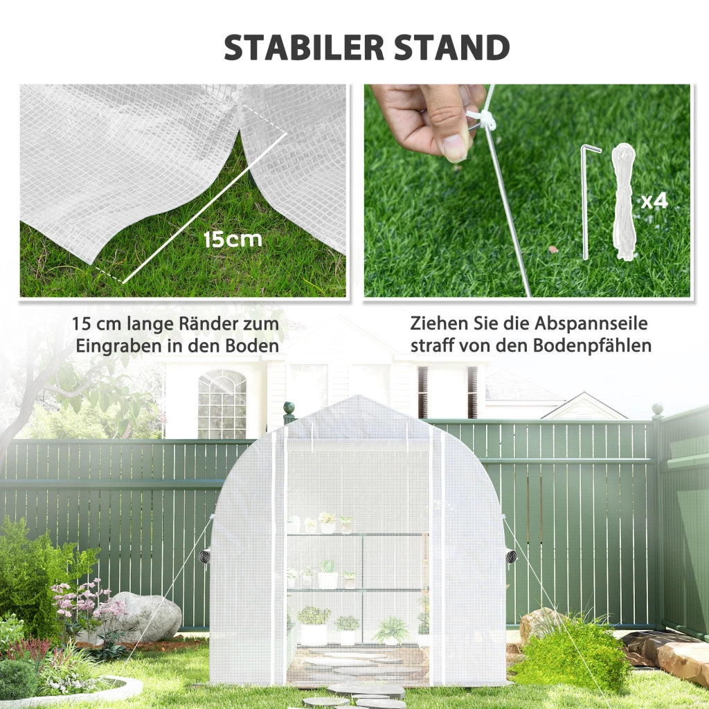 Serra da giardino ¨C Minimal ¨C Bianco 3x2x2 m
