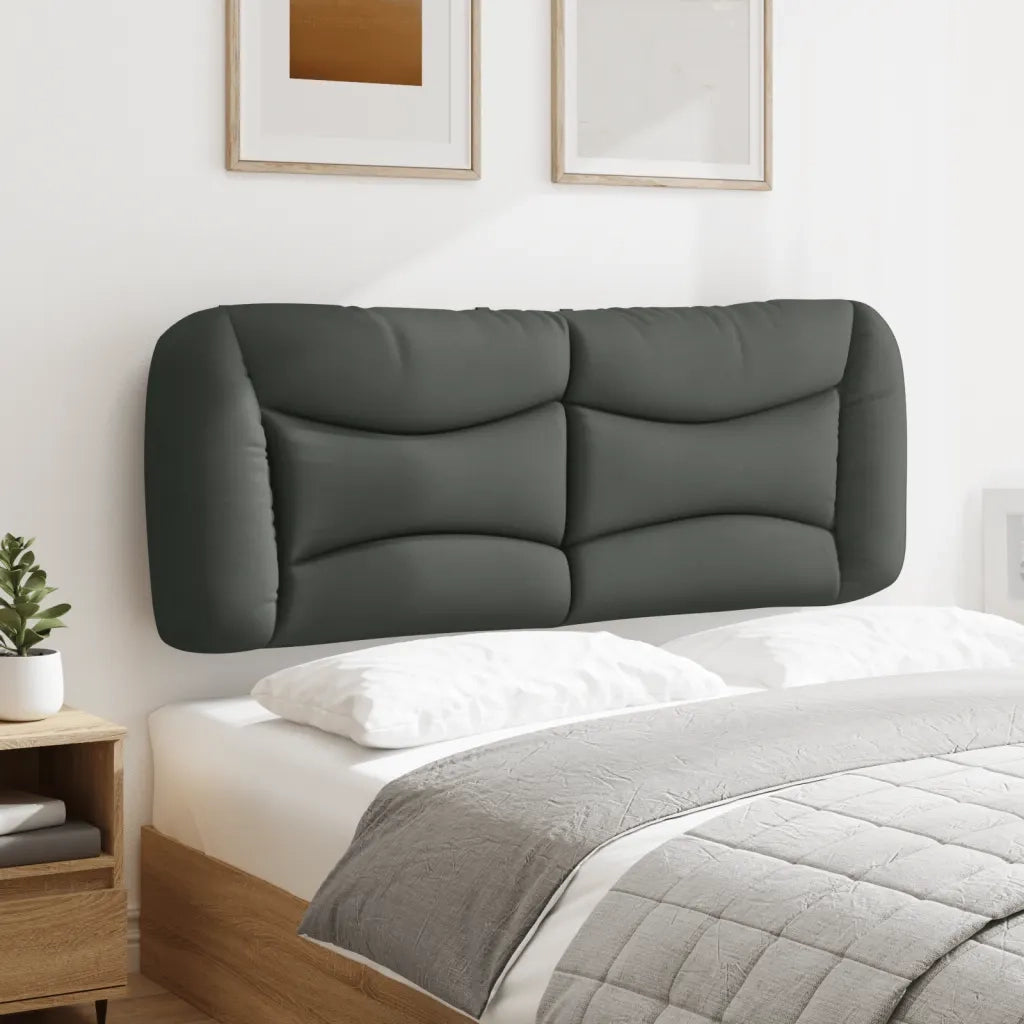 Cuscino Testiera Hvar Grigio Scuro 120 cm in Tessuto 374562