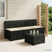 Divano da esterno-Divano da Giardino 3 posti con cuscini in look rattan PP 863830
