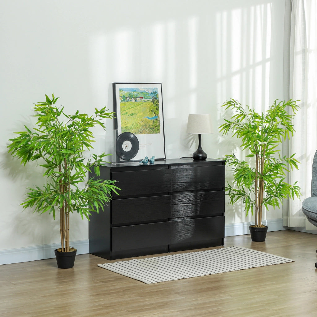 Bamb¨´ Artificiale 2 Pezzi ¨C Minimal ¨C 1.5m Verde Nero con Vaso